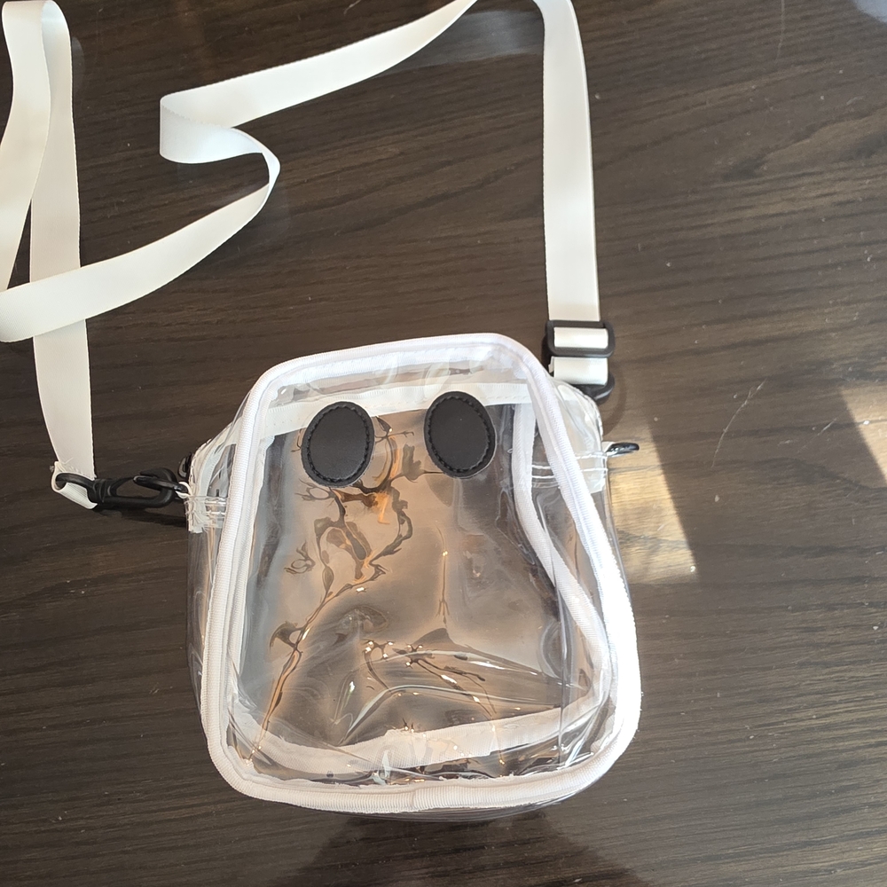 Clear and White Ghost  Crossbody Bag
